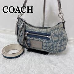 【希少】コーチCOACHポピー デニム2wayショルダーバッグ 肩がけ斜めがけ 希少】コーチCOACHポピー デニム2wayショルダーバッグ 肩がけ斜めがけ