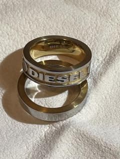 DIESEL リング 2点セット ステンレス製　5.5号のサムネイル