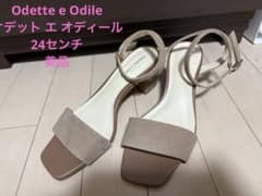 Odette e Odile スエード調 アンクルストラップ サンダルのサムネイル