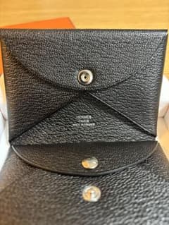 新品未使用品　HERMES カードケース<カルヴィデュオ> ブラックのサムネイル