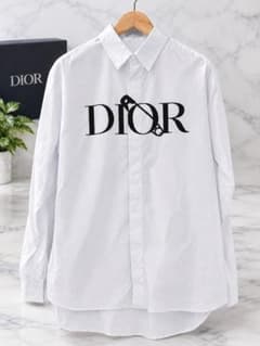 特価　DIOR セーフティピン ロゴ 長袖シャツ　40サイズ　付属品完備のサムネイル