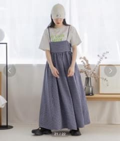 ローリーズファーム　ポコポコチェックキャミワンピースのサムネイル