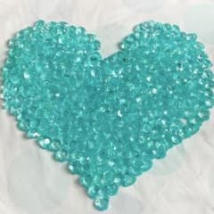 ミニサイズ ハート型 アクリルアイス 水色 - メルカリ