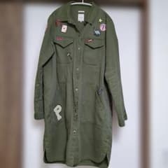 ZARA 코트 L 패치가 달린 카키색
