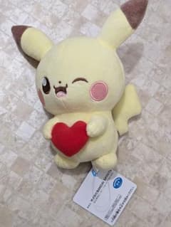 포켓피스 봉제인형 mellow heart 피카츄