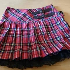 【値下げ】☆赤チェックスカート☆のサムネイル