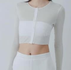 yo BIOTOP Sheer rib short cardigan - メルカリ