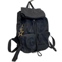 【美品】SeeByChloe リュック ジョイライダー チャーム ナイロン 黒 美品】SeeByChloe リュック ジョイライダー チャーム ナイロン 黒