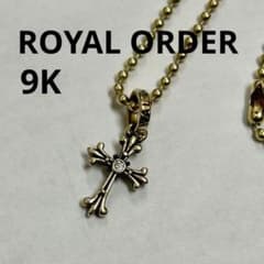 ROYALORDER 9K クロス ボールチェーンネックレス - メルカリ