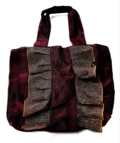 畳ヘリ バッグ トートバッグ ハンドメイド フリル 軽量
