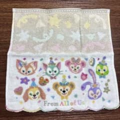 40周年　東京ディズニーリゾート ダッフィーアンドフレンズミニタオル ハンカチ
