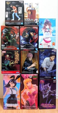 【宝多六花/秋本麗子/カイジ/ルフィー他】プライズ11体セットまとめ売り