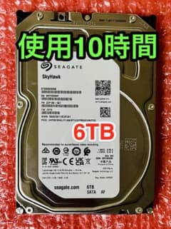 SEAGATE 6TB HDD ST6000VX008 使用10時間 - メルカリ