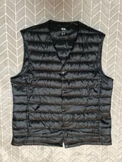 UNIQLO ブラック キルティングベスト Lのサムネイル