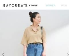 B.C STOK リネン混襟付きプルオーバー　シースルー　ベイクルーズのサムネイル