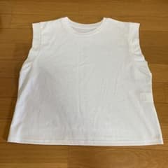 ノースリーブ Tシャツ ホワイトのサムネイル