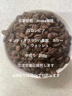 コロンビア　キンディオグランハ農園　カツーラ　ウォッシュ　中煎り250gのサムネイル