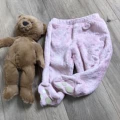 babyGAP ピンク　もこもこ足つきパンツ　70のサムネイル