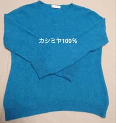 カシミヤ100％　Lions Brand　Vネックニットのサムネイル