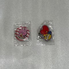 Bikkura Pon Kura Sushi BT21 TATA & COOKY Can Badge Holder