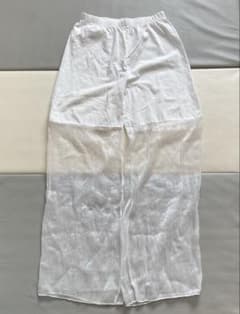 しまむら　シースルーレギンス　シアーレギンス　パンツ　ホワイト　未使用品のサムネイル