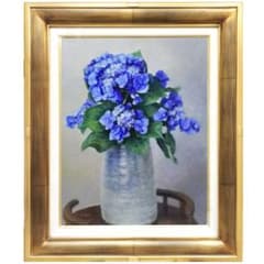 ☆近藤 博史 ☆「紫陽花 」油絵F6号 新品額！ - メルカリ