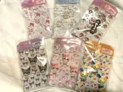 み*と様 【新品】サンリオ オーロラ立体シール 6点まとめ売りのサムネイル