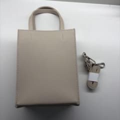 2WAYバッグ ショルダーバッグ ハンドバッグ ベージュのサムネイル