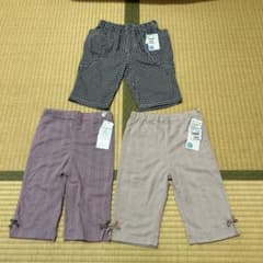 新品⭐︎西松屋　女児ハーフパンツ　3点セットのサムネイル