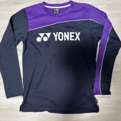 YONEX バドミントンウェア 長袖 パープル ネイビー Mのサムネイル