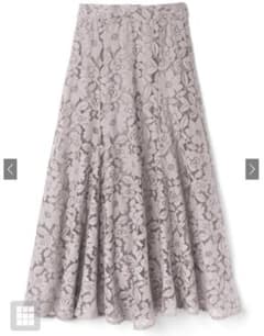 【新品】【GRL】k8467w  エアリーカット花柄レーススカート(M)のサムネイル