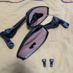 左右セット】タナックス ナポレオン NA-014 シャークミラー7 ブラック
