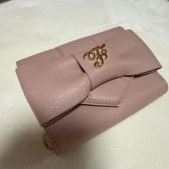 Maison de FLEUR リボン付き三つ折り財布 ピンクのサムネイル