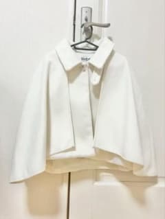 snidel ホワイト ポンチョ、ケープコート