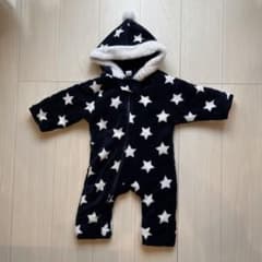星柄 フリース ロンパース カバーオールのサムネイル