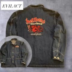 カーフィー様EVILACT × CANVAS イーブルアクト　デニムカバーオール カーフィー様EVILACT × CANVAS イーブルアクト デニムカバーオール