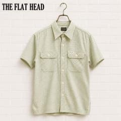 美品】THE FLAT HEAD 半袖チェックシャツ 36 緑 日本製 - メルカリ