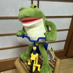 おとぼけケロピョン 三輪車ギミック ぬいぐるみ　ぎゃますけ　早い者勝ち　新品のサムネイル