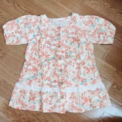OLIVE des OLIVE doll 花柄ワンピース 120