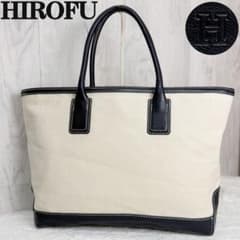 ヒロフ HIROFU キャンバス Hロゴ トートバッグ A4可 アイボリー ヒロフ HIROFU キャンバス Hロゴ トートバッグ A4可 アイボリー - メルカリ