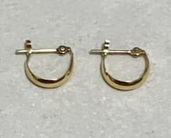 k18 フープピアス　YG 訳あり品　両耳　本日限定のサムネイル