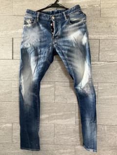 DSQUARED2 46 ストレッチ ダメージ ペイント加工 デニムパンツ - メルカリ