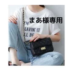 キルティングチェーンミニショルダーバッグ/ブラックのサムネイル