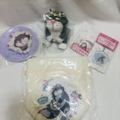 Happy 복권 고양이 컬렉션 루시퍼 B 상 봉제 인형 포함 5 점 세트