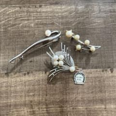 本真珠 ブローチ 3点セットcultured pearl 日本製　アクセサリーのサムネイル