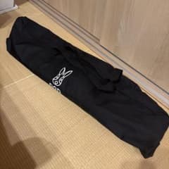 フィールドさん専用✳︎黒いコット用収納バッグ ウサギのロゴ付きのサムネイル