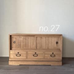 27)桐箪笥 アンティーク チェスト 古家具 和箪笥 着物 テレビ台 - メルカリ