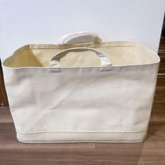 t*o様 【廃盤品】 無印良品 持ち手付帆布 長方形バスケット 特大