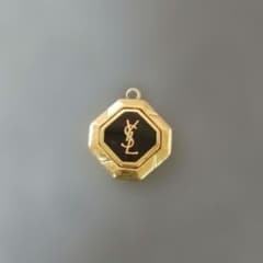 モ*ィ様 176/YSL サンローラン ペンダントトップ ゴールド ブラック オ 