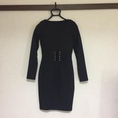 H＆M ジャージ素材 ワンピース 黒のサムネイル